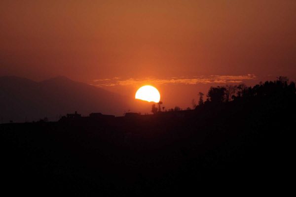 Sab - sunrise in Dhulikhel - nepal