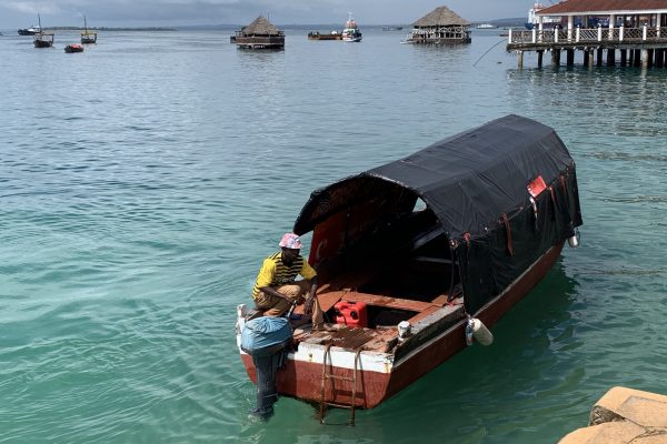 Lin - boat - zanzibar